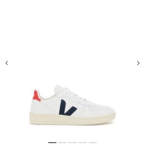 Veja White and Red Sneakers